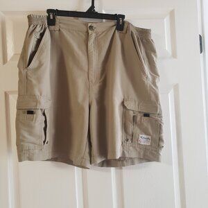 Bimini Bay‎ Outfitters Men's Cargo Shorts Tan Nylon Size 44 "SOLD AS IS"